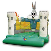 inflatable white rabbit